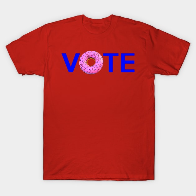 Vote Donut T-Shirt by FurryBallBunny